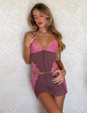 MARGARITA LACE TRIANGLE CORSET BROWN