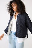 Cashel Collarless Quilted Jacket