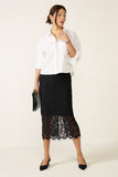 Lace Midi Skirt