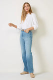 Mockneck Pintuck Blouse