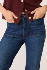 Kimberly Patch Pocket Bootcut Jean