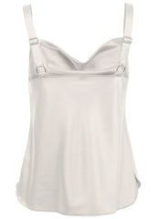 Cowl Neck Tank Off White
