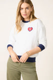 Crew Neck Patch Sweatshirt