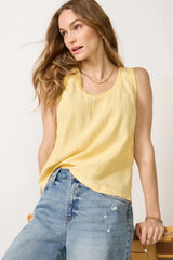 Stripe Linen Tank