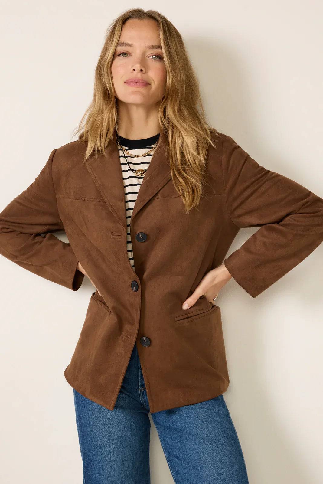 Salie Faux Suede Jacket
