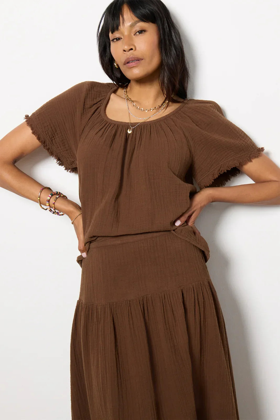 Macie Gauze Top