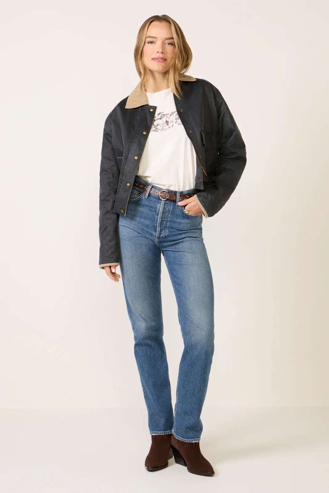 90s Pinch Waist Crop