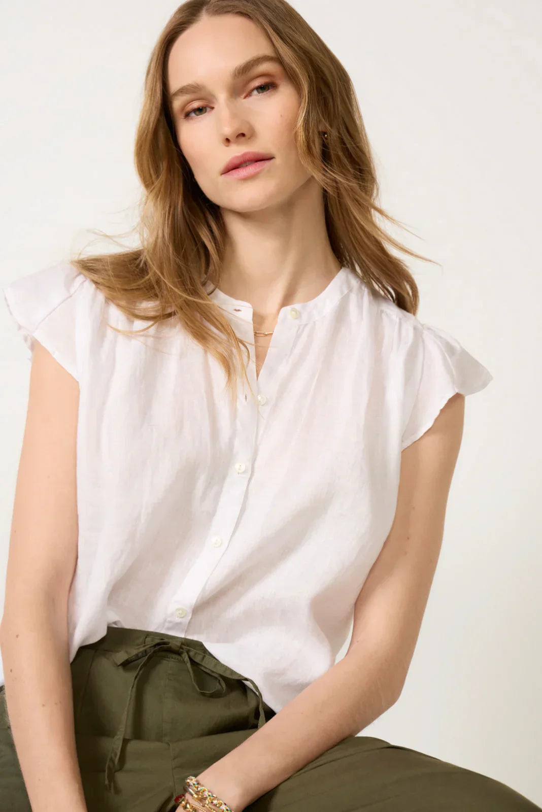 Janey Linen Top