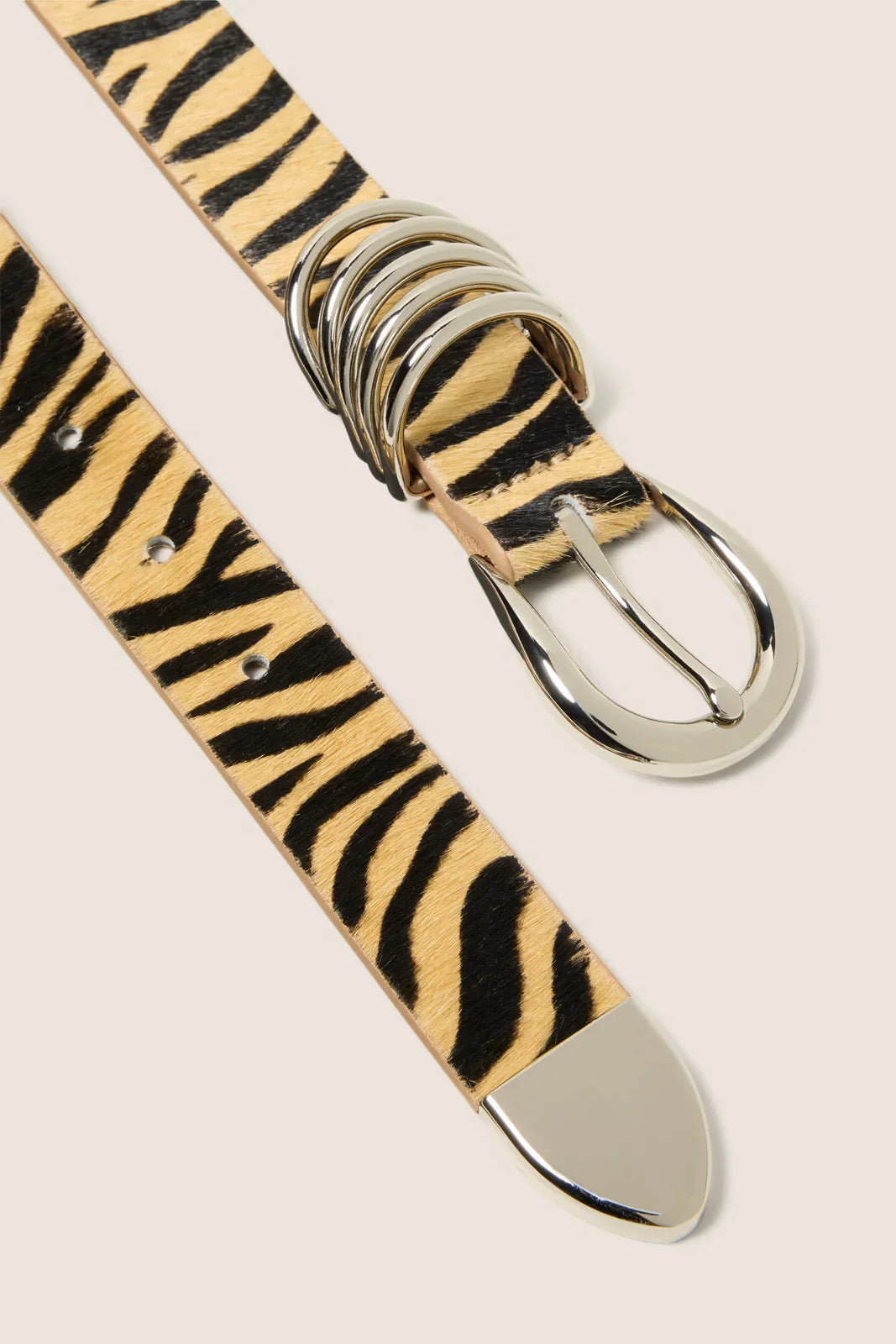 Celine Zebra Multi Loop Belt