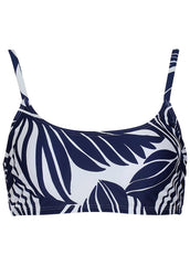 Oahu Underwire Bikini Top Contrast Bold Leaves