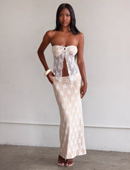 KAROLINA SKIRT WHITE WHITE LACE