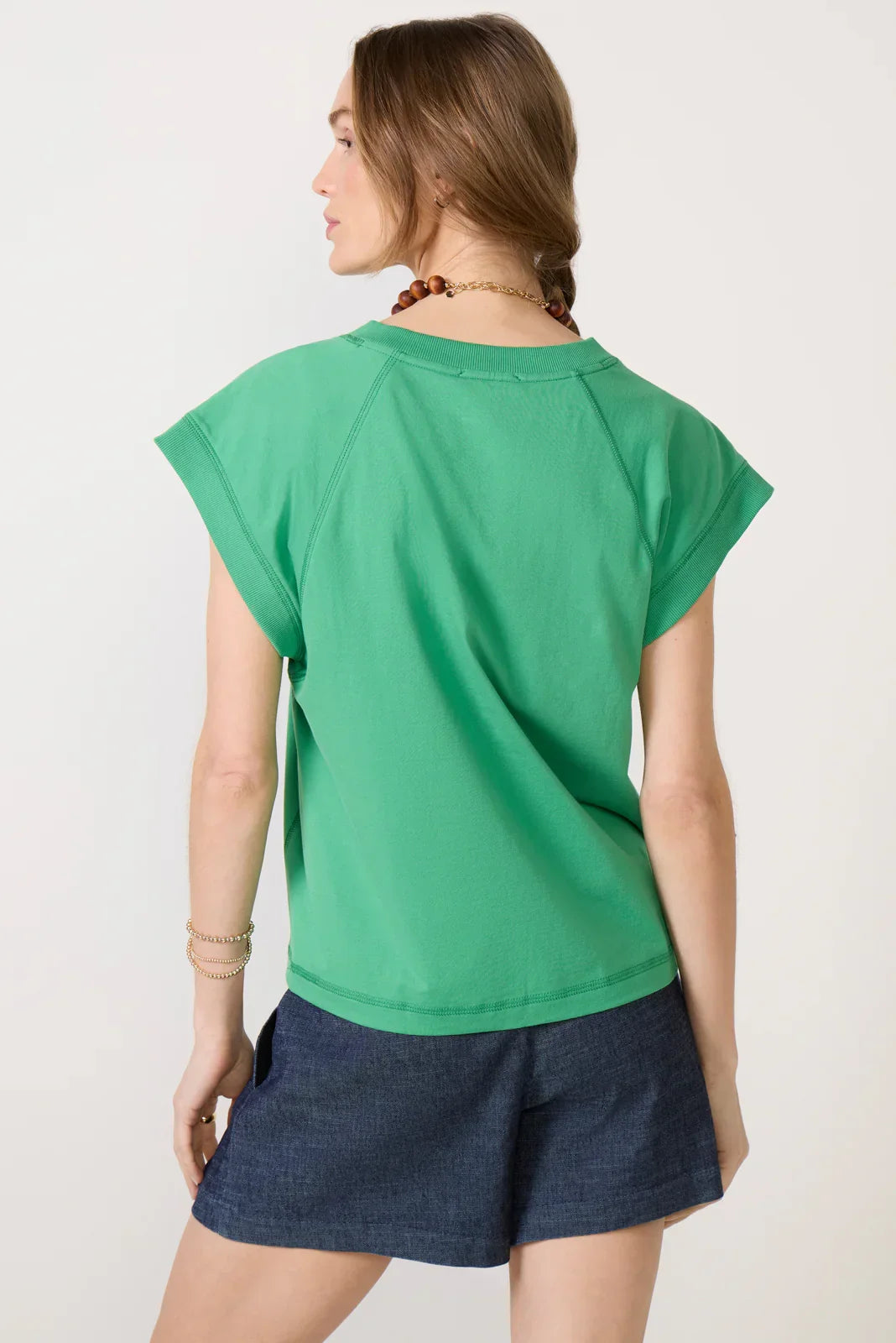 Nora V Neck Muscle Tee