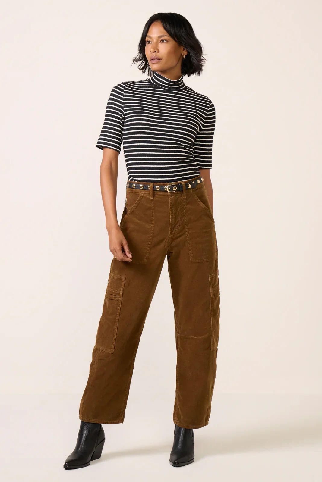 The Rib Knit Stripe Tee