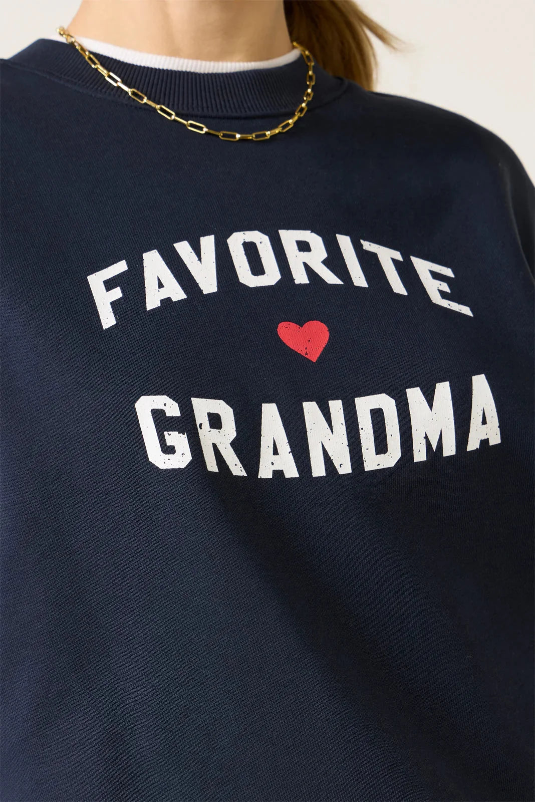 Favorite Grandma Heart Logo Sweatshirt