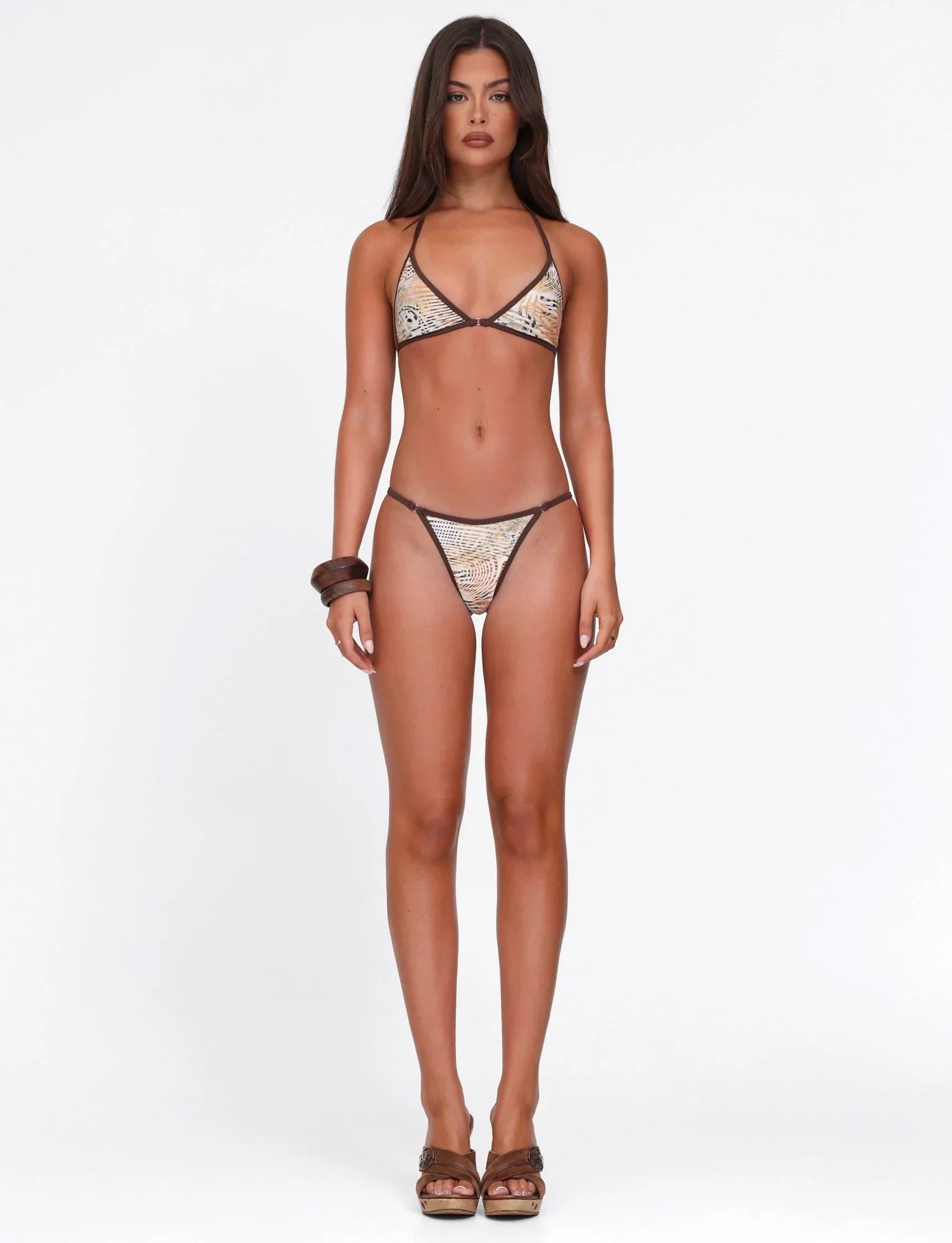 DIANA BIKINI BOTTOM NEUTRAL ANIMAL ANIMAL MARBLE