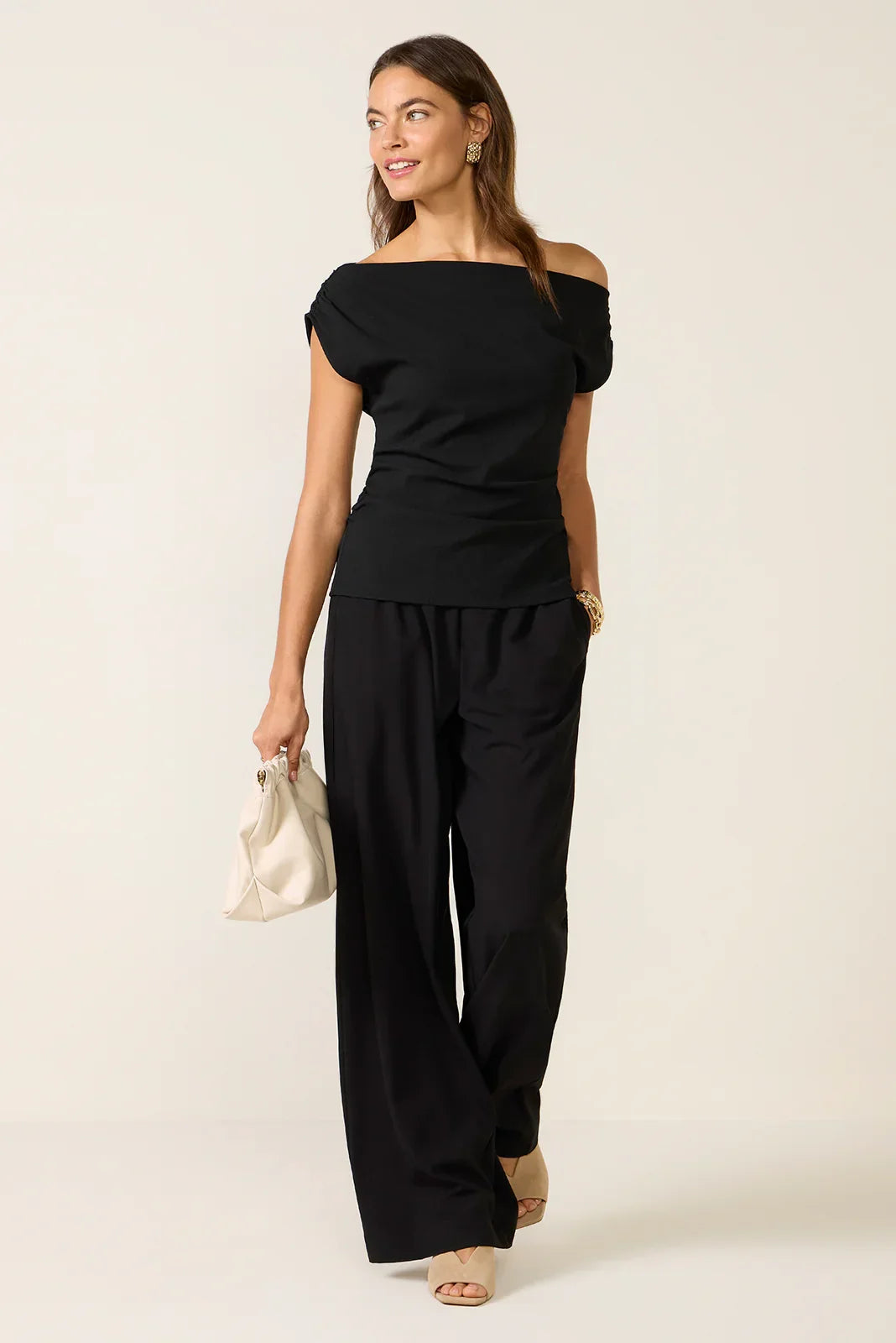 Off The Shoulder Ruched Top