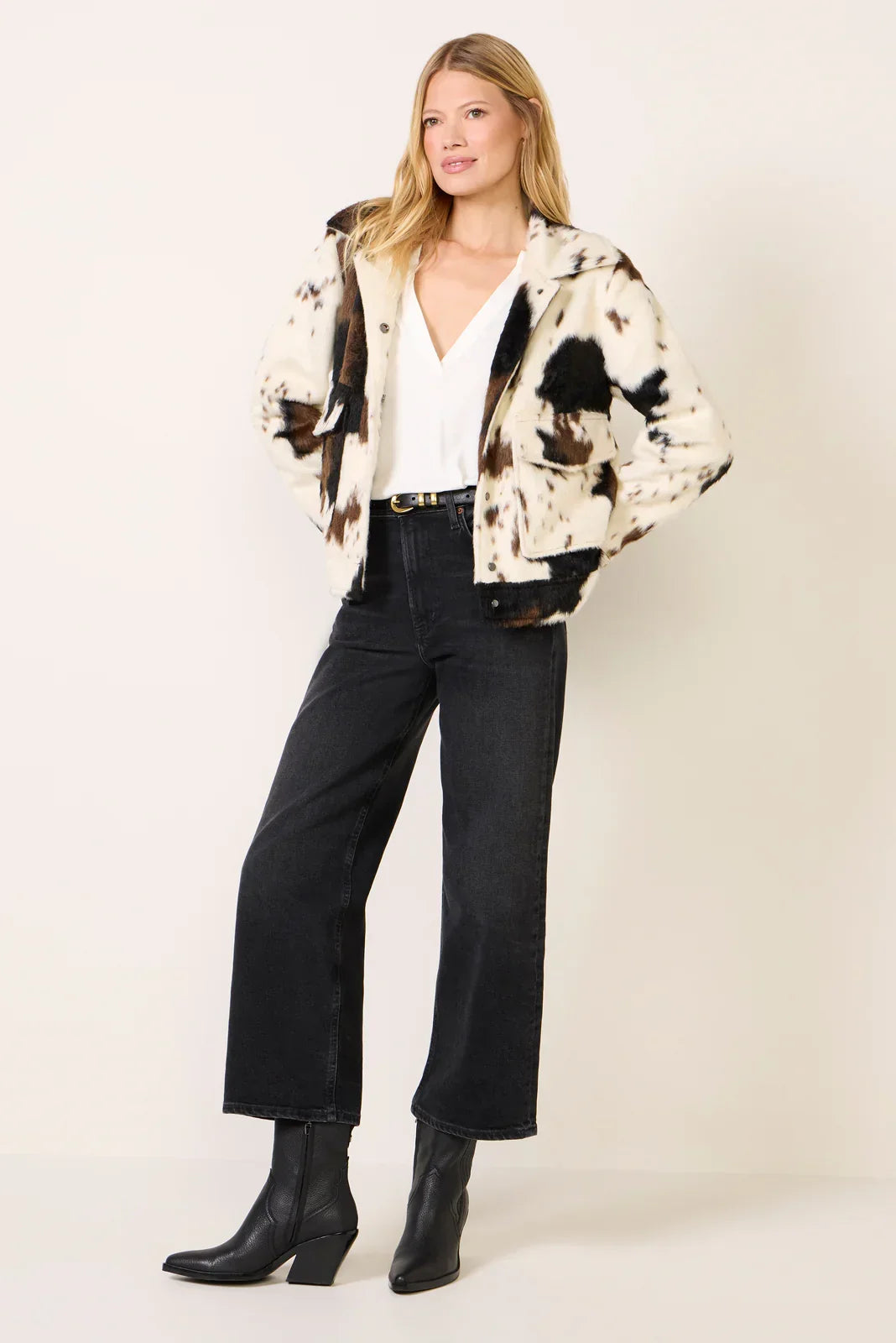 Maggie Cow Print Jacket