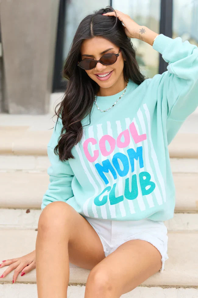 Cool Mom Club Mint Graphic Sweatshirt