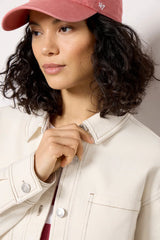 All Day Cropped Twill Jacket