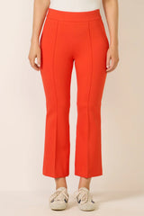Pintuck Kick Flare Ponte