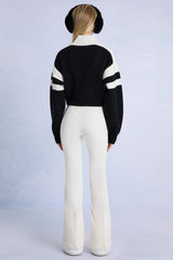 Waterproof Belted Ski Salopettes in Ice