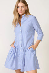 The Drop Waist Shirt Dress