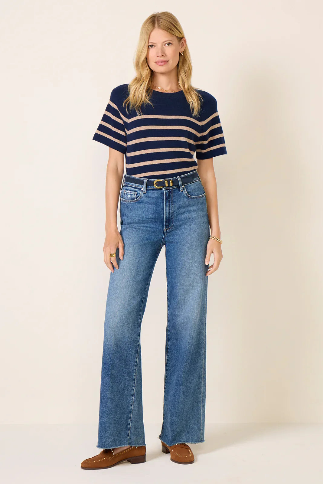 Katie Short Sleeve Raglan Cashmere Tee
