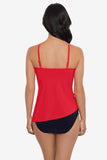 Eliza Tankini Top in Chain Link