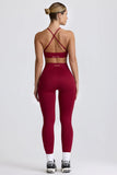 Super Sculpt Seamless Leggings in Burgundy