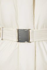 Waterproof Belted Oversized Ski Jacket in Ice