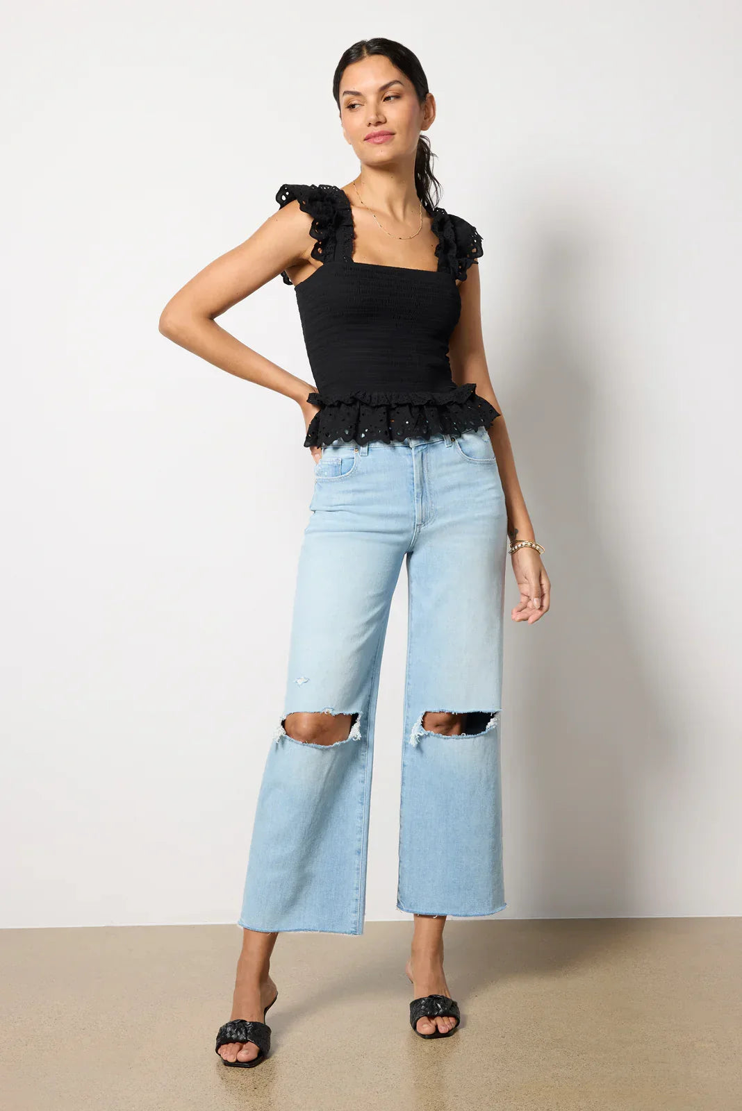 Sasha Ankle w Raw Hem