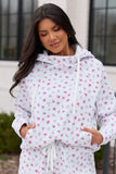 Jolie Pink Floral Hoodie