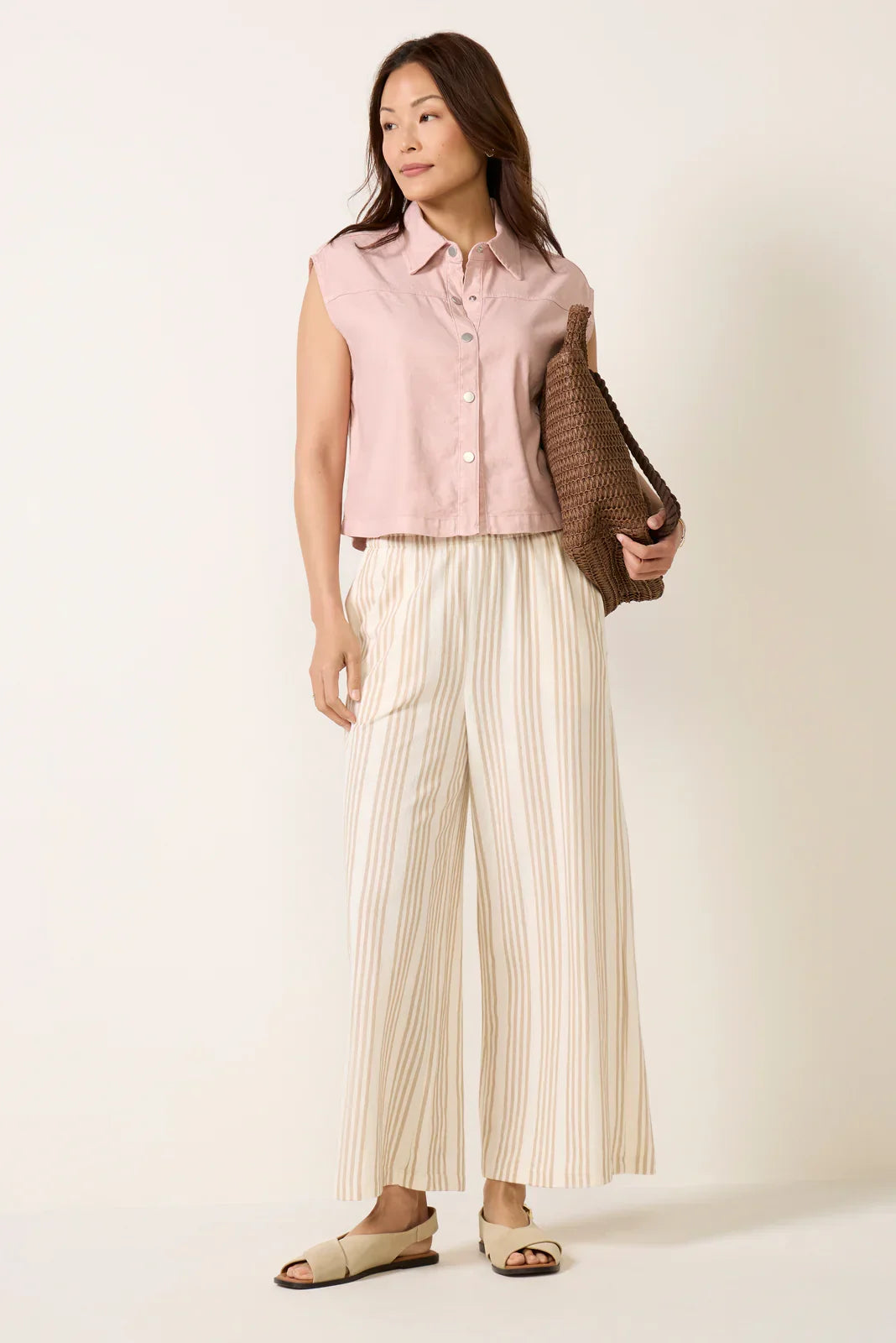 Frankie Stretch Linen Vest
