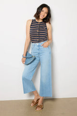 Petite Anessa w Raw Hem