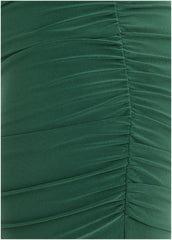 Ruched Side Ponte Mini Tropical Green