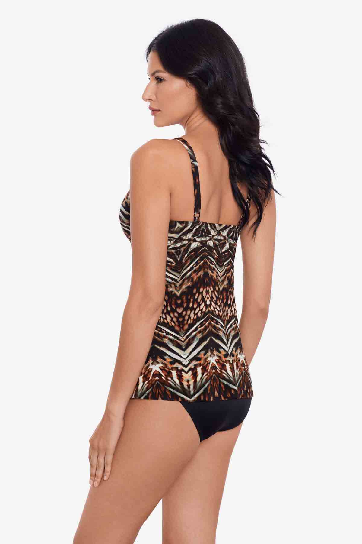 Gala Tankini Top in Tribal Tigress