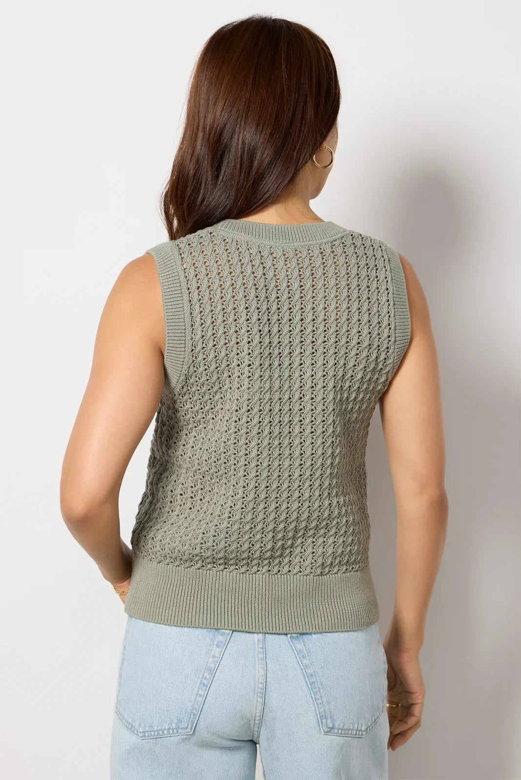 Ferns Open Knit Tank