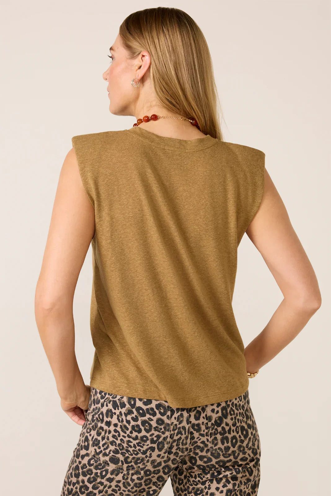 Celine Shoulder Pad Tee