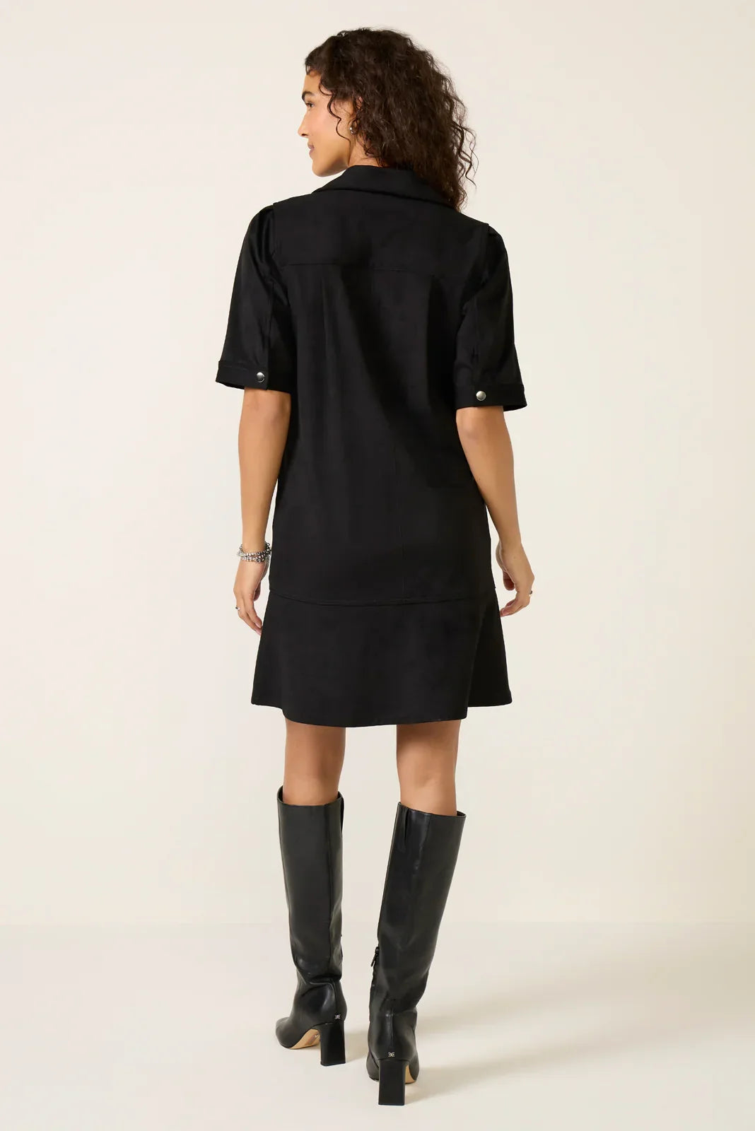 Fowler Faux Suede Shift Dress