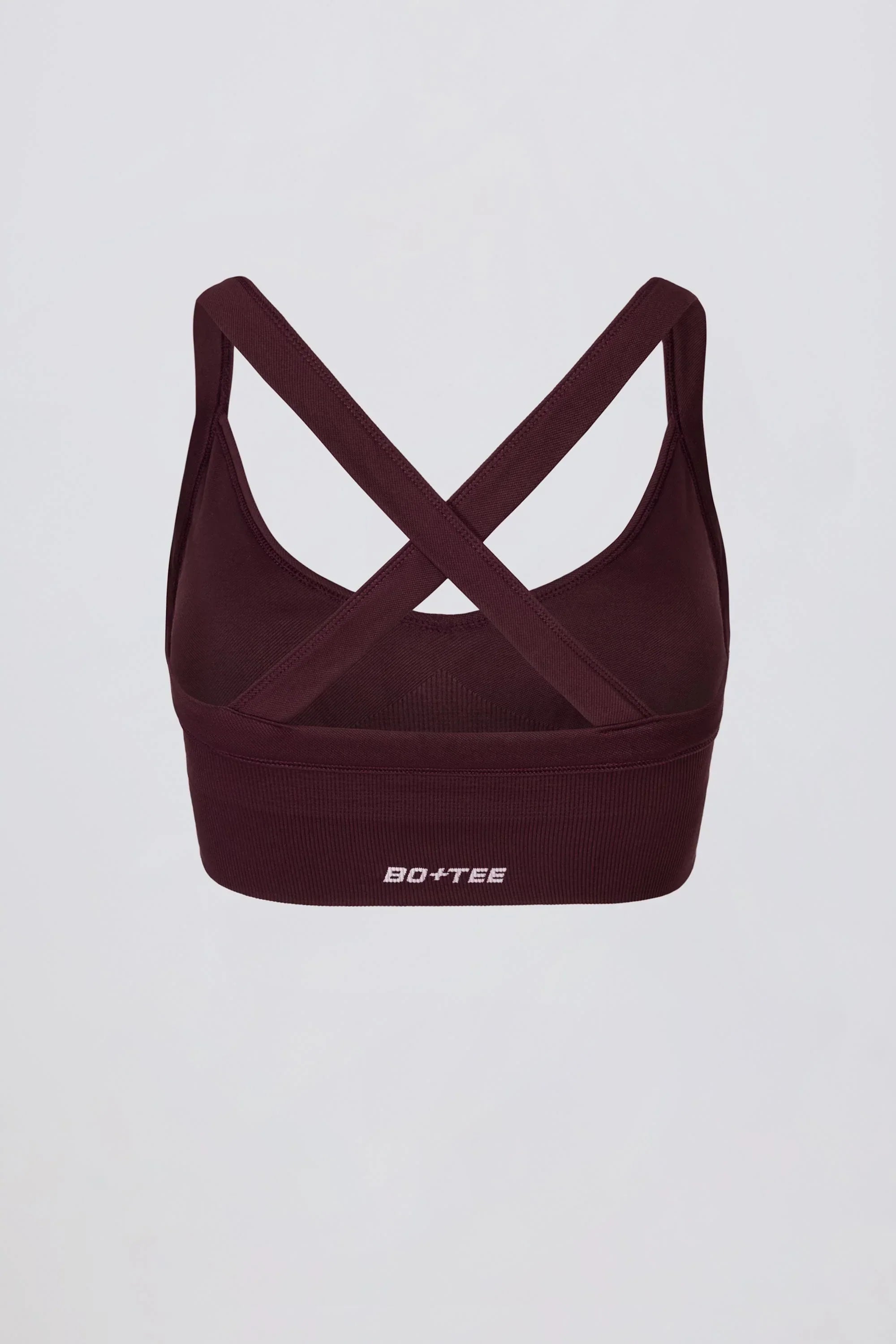 Super Sculpt Seamless Crossback Sports Bra in Burgundy