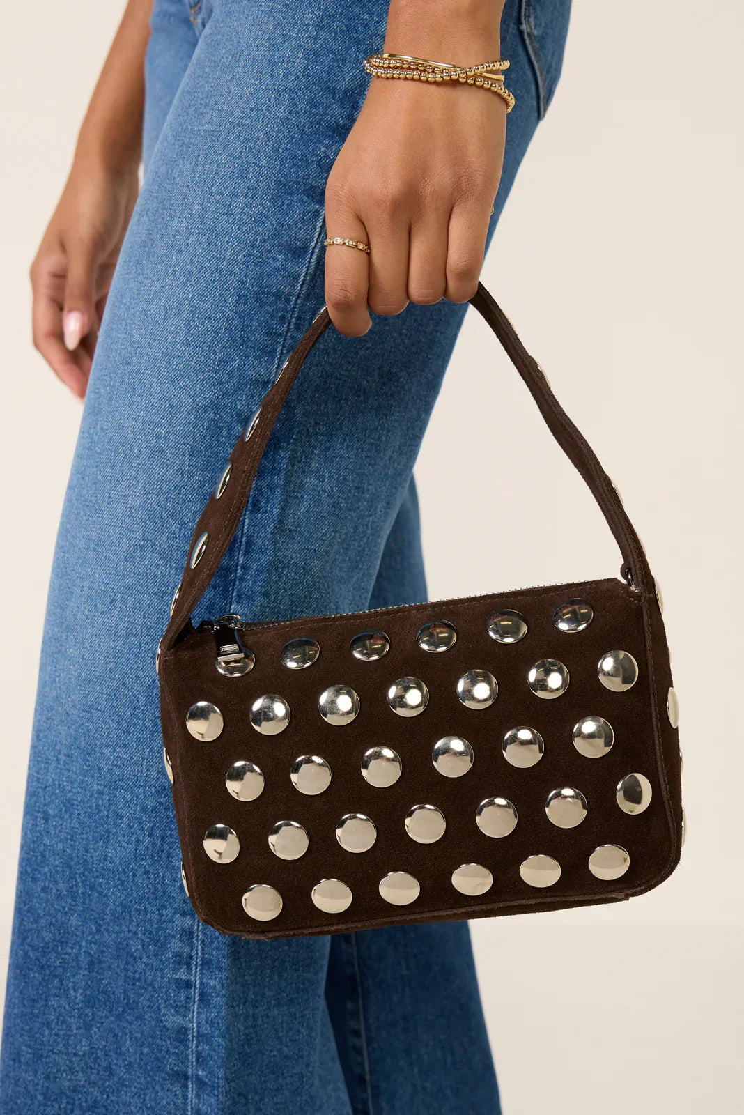 Lena Studded Shoulder Bag