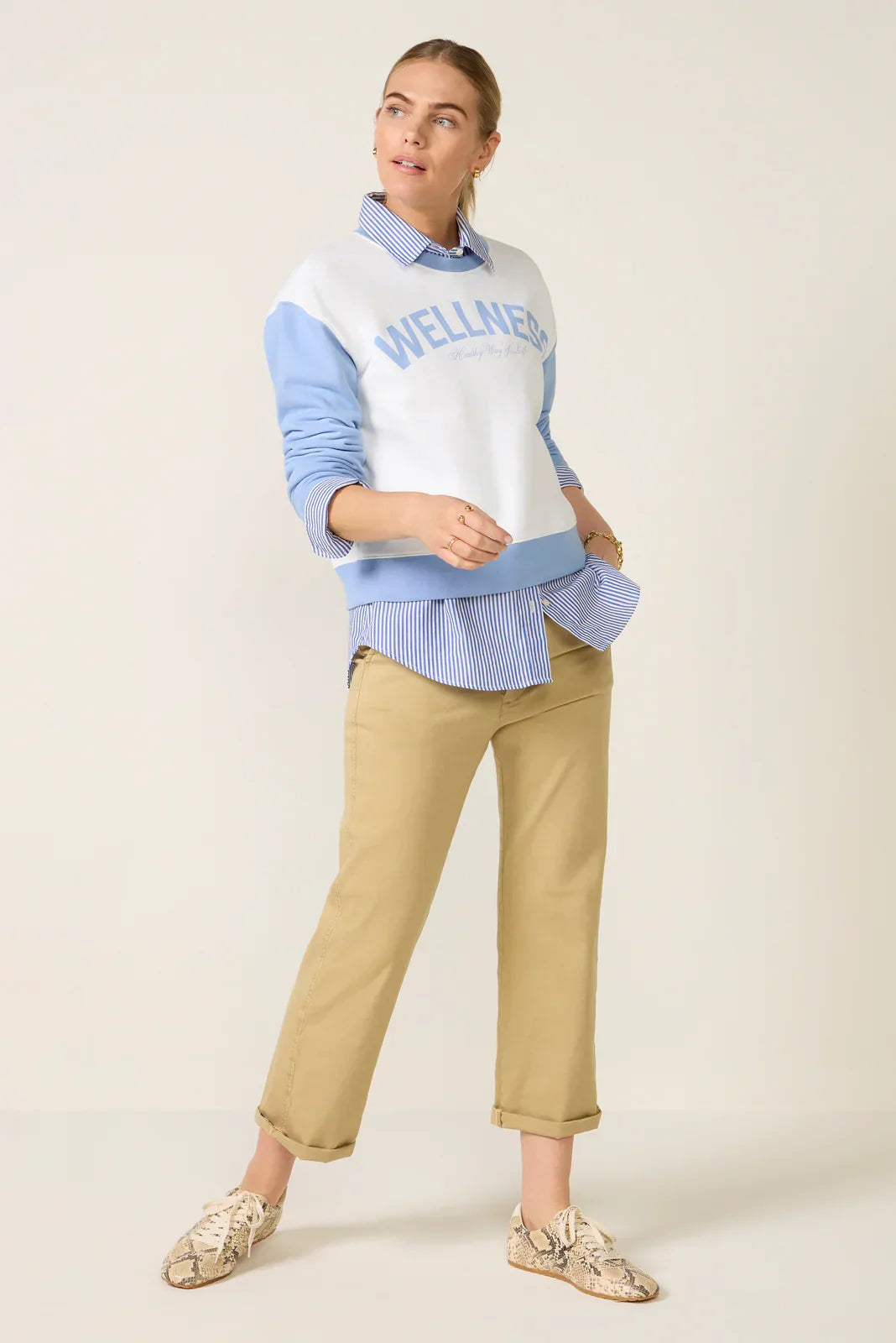 Crew Neck Graphic Sweatshirt