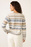 Lettie Striped Cable Cashmere Sweater