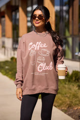 Coffee Club Mocha Graphic Sweatshirt