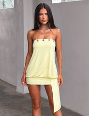 RAVENNA MINI DRESS BUTTER YELLOW