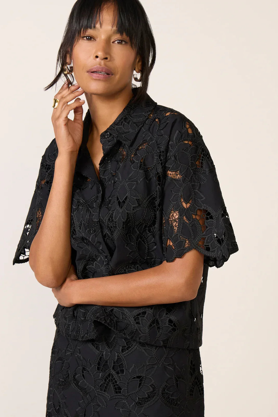 Midnight Lace Top