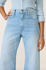 Petite Lil Lemon Twist Sneak Wide Leg Jean