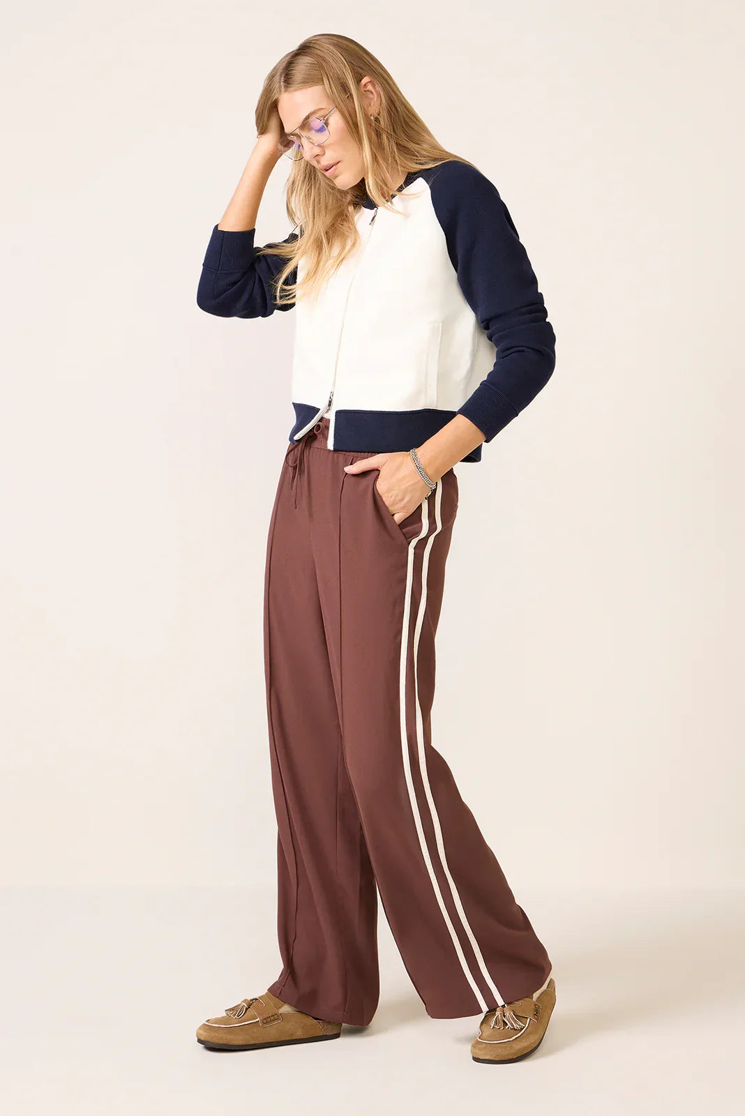 Melissa Colorblock Sweater Bomber