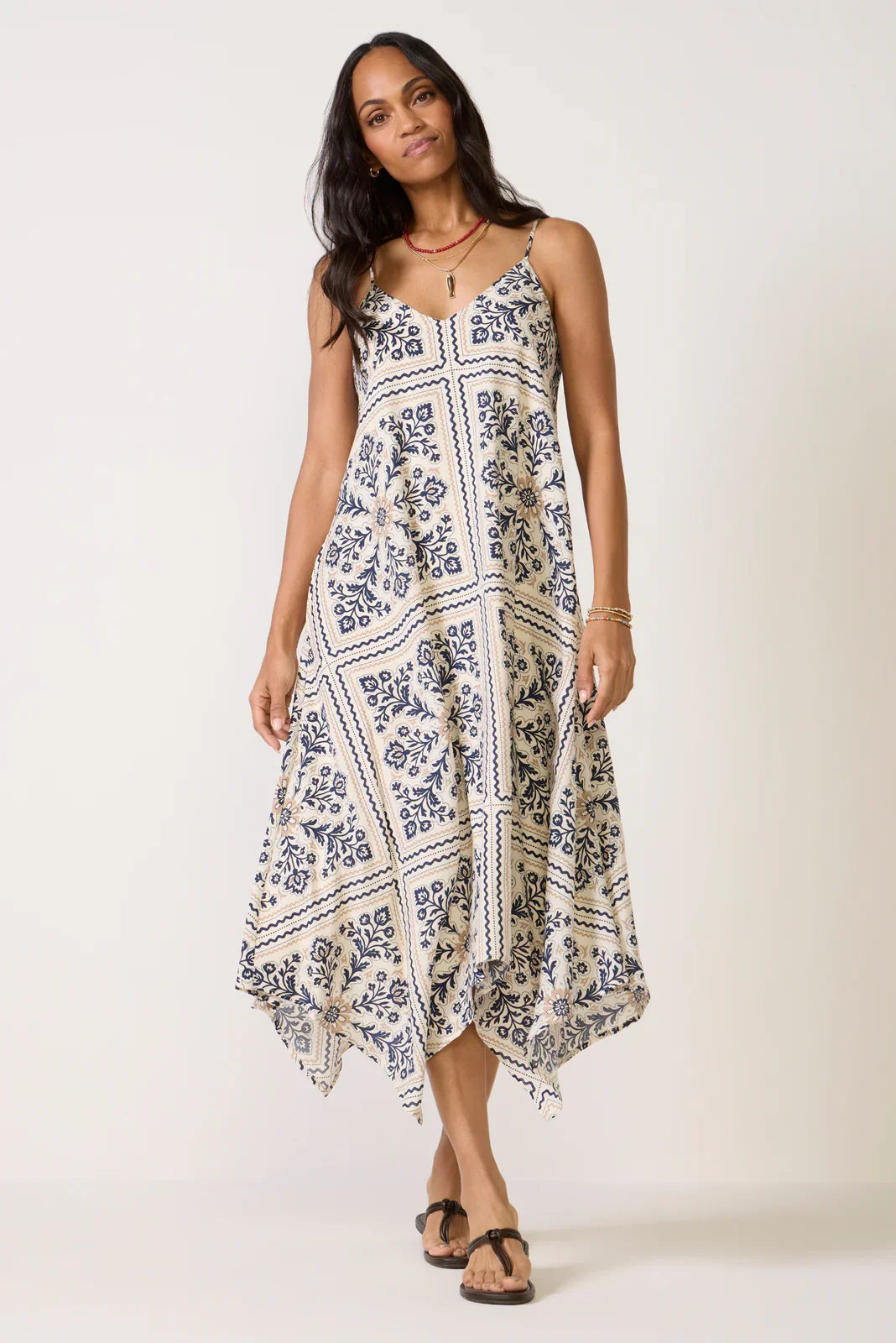 Maggie Handkerchief Midi Dress