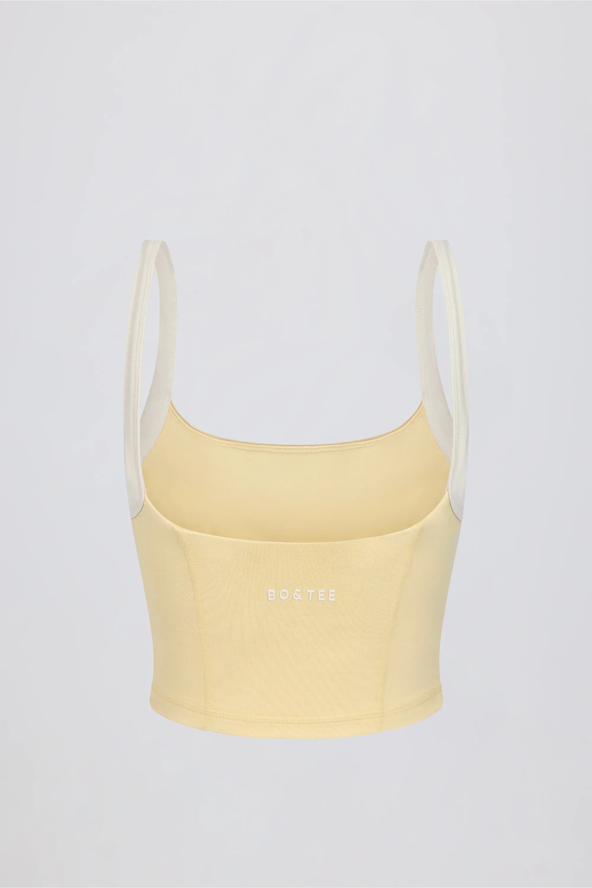 Cropped Tank Top in Lemon Marl
